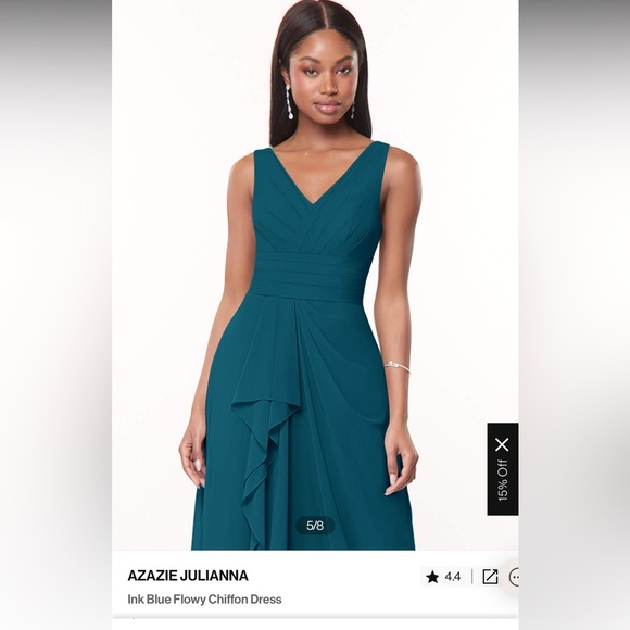 Azazie Julianna in Ink Blue - Picture 2 of 11